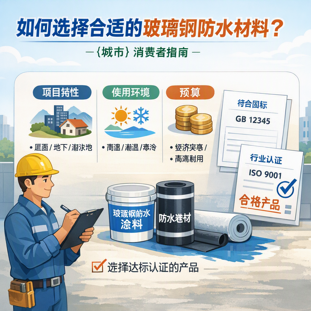 如何判定玻璃钢防水材料的合格标准? 清远 消费者指南