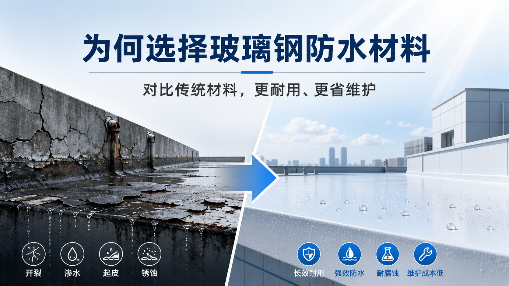 在清远，为何选择玻璃钢防水材料而非传统材料