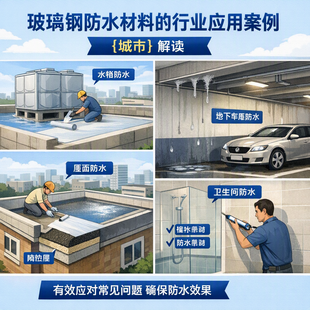 玻璃钢防水材料的行业应用案例,清远解读