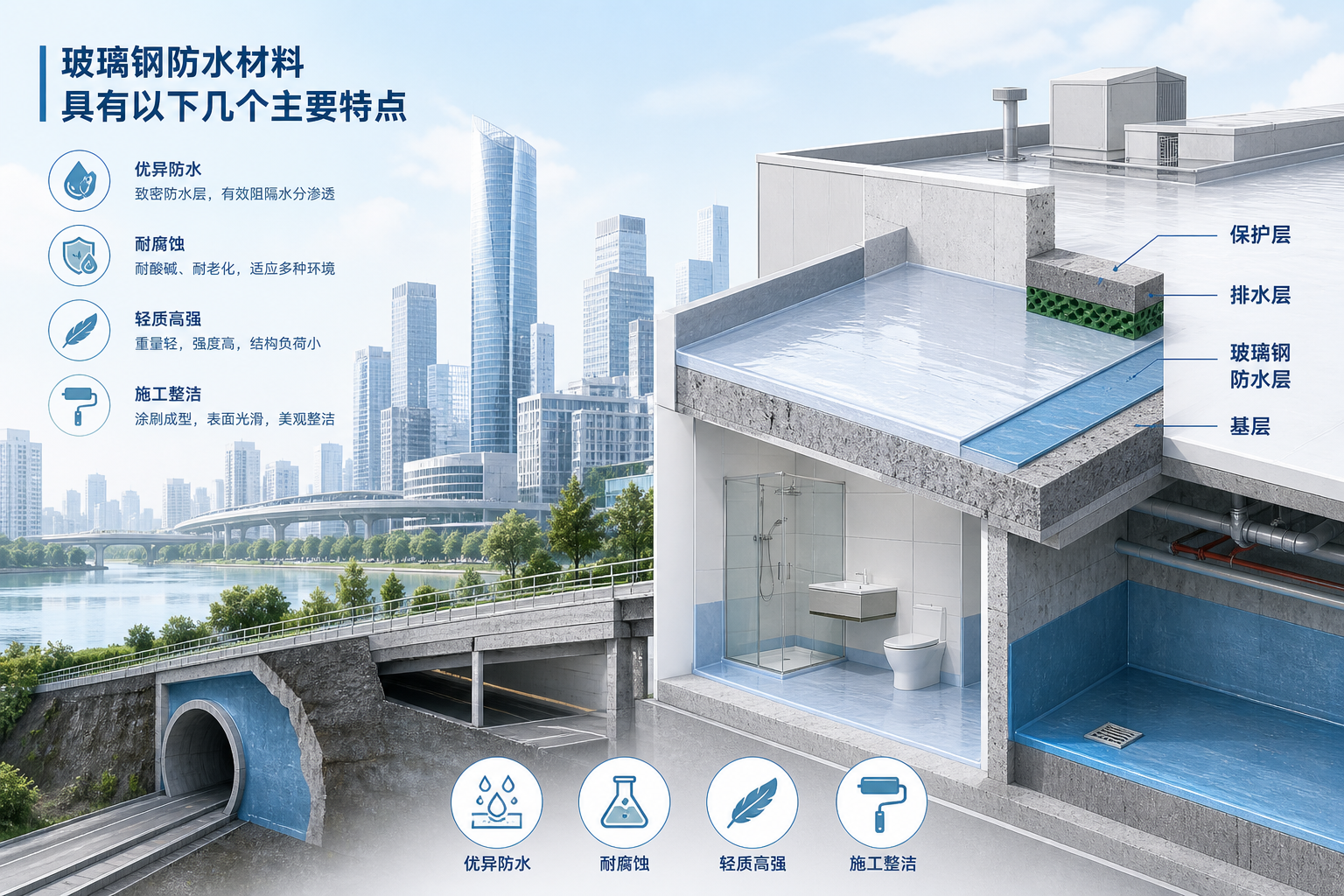 2023年玻璃钢防水材料市场趋势分析,关注 清远 发展